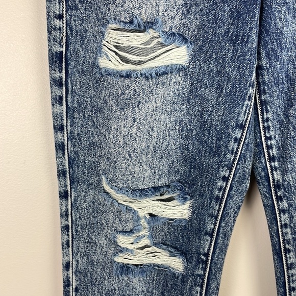 Nature Denim Women's High-Rise Distressed Straight Button Fly Jeans Size 9/28 - Picture 5 of 9